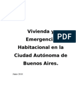 35885154 Vivienda y Emergencia Habitacional en La Ciudad Autonoma de Buenos Aires Jimena Navatta Albertina Maranzana