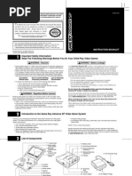 Download Gameboy Advance SP Manual by bee22 SN10995886 doc pdf
