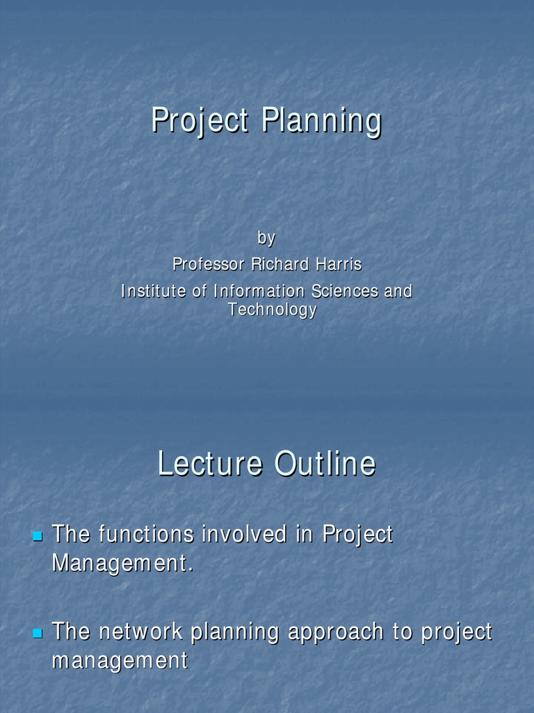 Project Planning | PDF