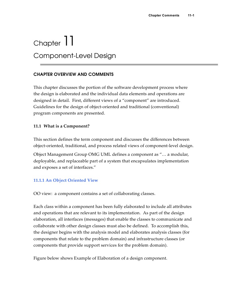 Component Level Design | PDF | Component Based Software Engineering ...