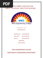 Download heat exchanger project final REPORT by Anis Badshah SN109964147 doc pdf