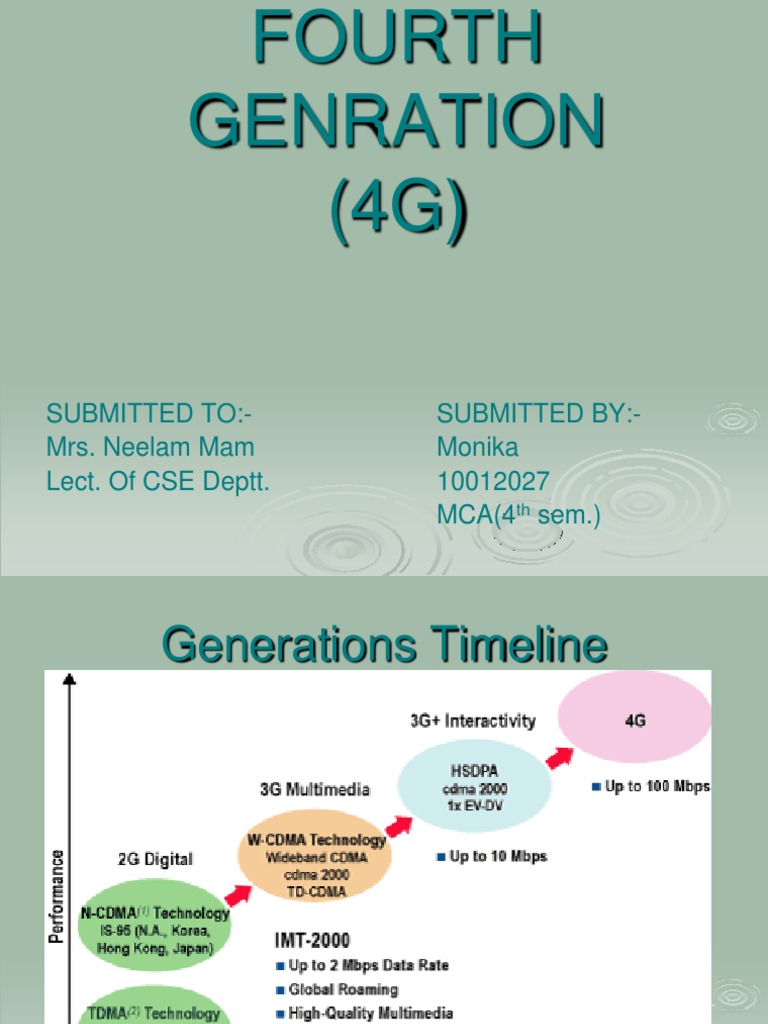 Overview of 4G Technology and Applications | PDF | 4 G | 3 G