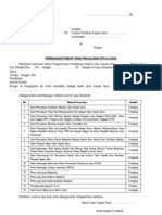 Form Permohonan Pendaftaran Pencalonan Kepala Desa