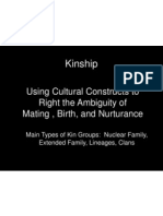 Kinship: Using Cultural Constructs To Right The Ambiguity of Mating, Birth, and Nurturance