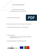 Ficha de avaliação sumativa HSA