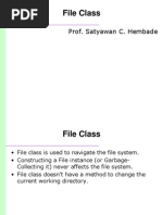 File Class: Prof. Satyawan C. Hembade