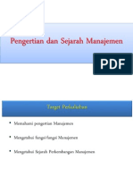 01 Pengertian Dan Perkembangan Manajemen