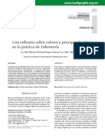 VARGAS CHAVEZ, Marta Yolanda - CORTES VILLARREAL, Gabriela (2010) - “Una reflexión sobre valores y principios bioéticos e la práctica de enfermería