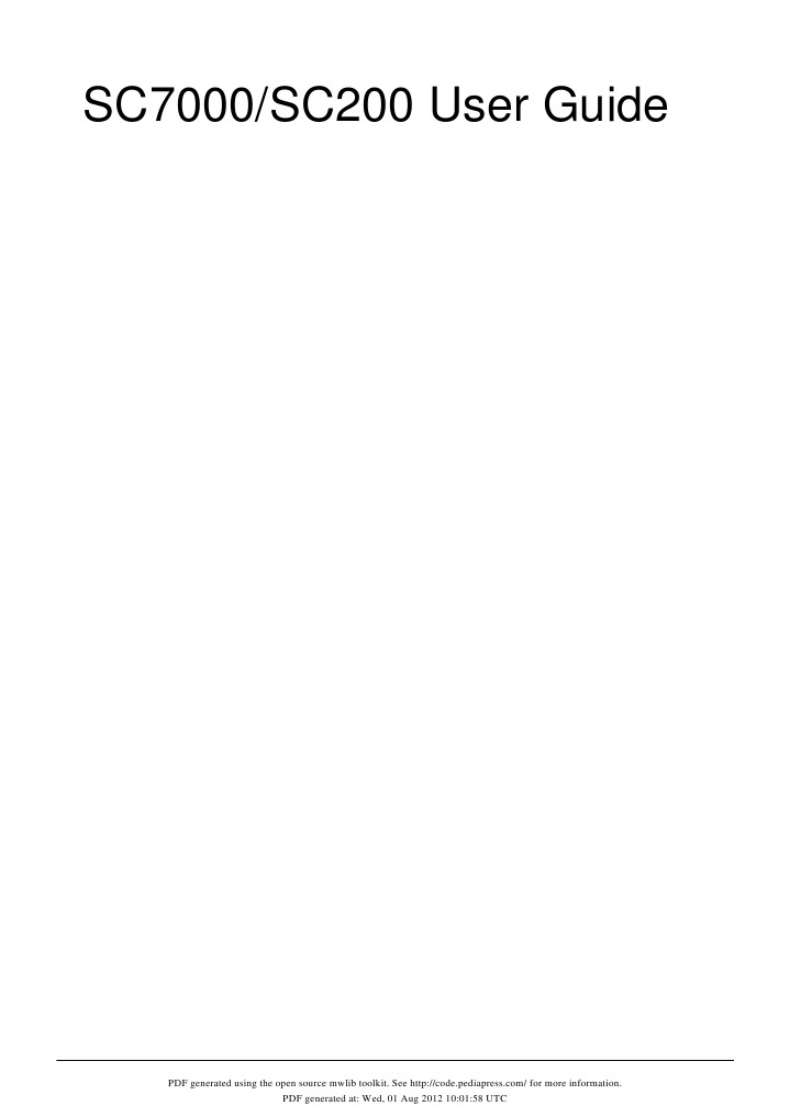 SC7000 - SC200 User Manual | PDF | Internet Standards | Network Layer ...
