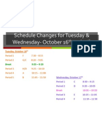 PTC Schedules