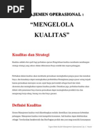 Download Manajemen Operasional - Mengelola Kualitas by Christine Yezzie SN110012556 doc pdf