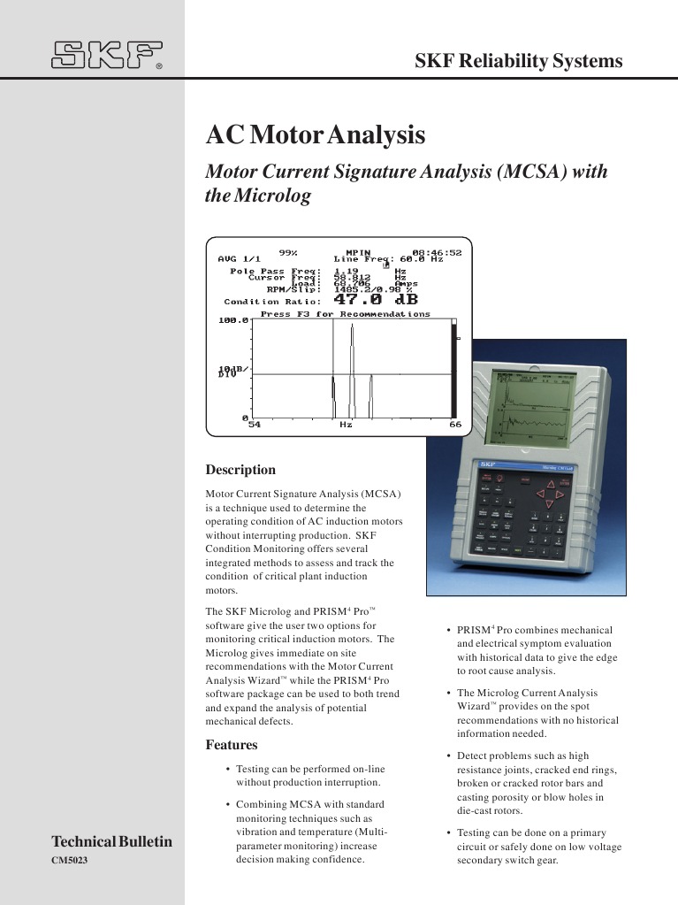 AC Motor Analysis (SKF) | PDF