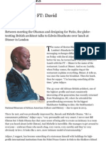 Lunch With The FT - David Adjaye - FT PDF