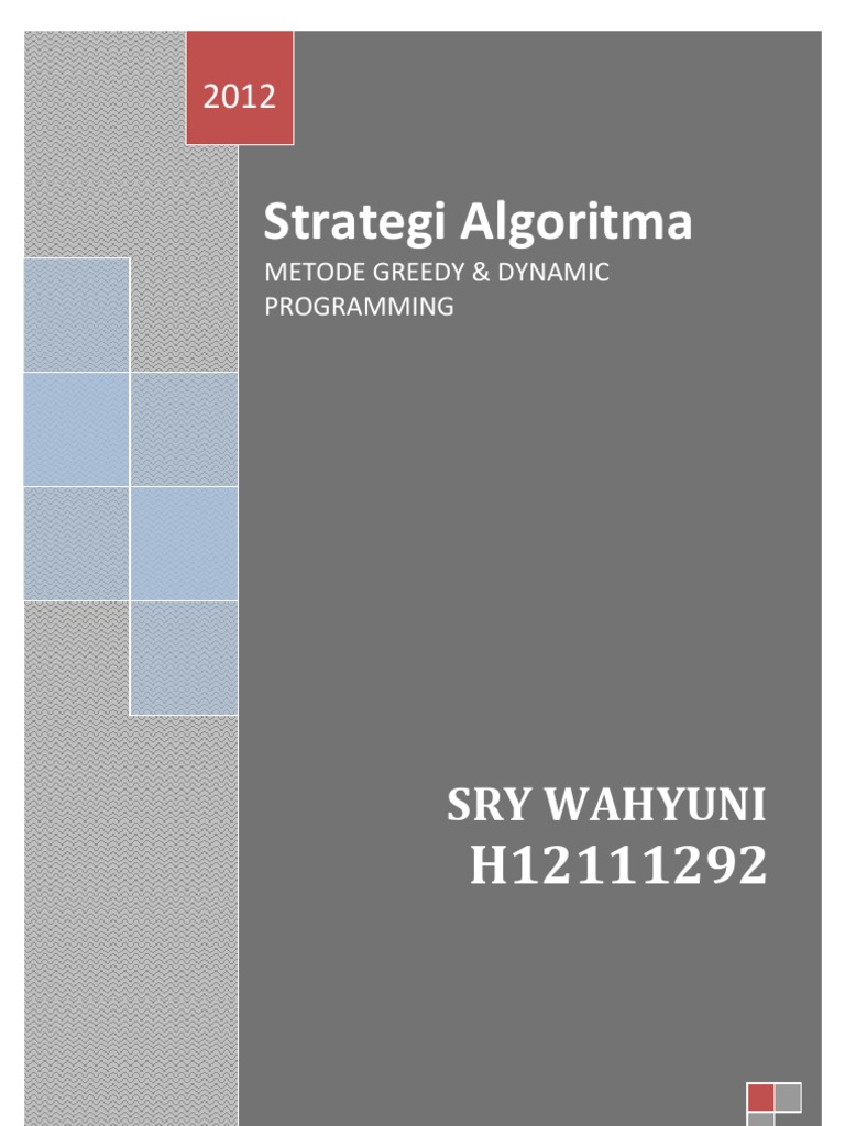 Metode Greedy & Dynamic Programming | PDF