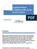 The Global Festival to Support Children With Cancer Nov 2012 Jordan