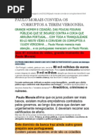 Paulo Morais convida os corruptos a terem vergonha - Sem papas na língua!