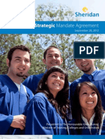 Ontario - Institutional Vision, Proposed Mandate Statement and Priority Objectives - Sheridan College Institute of Technology and Advanced Learning