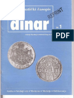 Numizmatički Časopis Dinar Br. 1