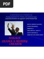 Barack Obama A History Creator: (Affiliated To Ggsip University)