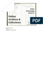 Urban Archaeology Session 2 Online Archives