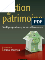 Gestion de Patrimoine - Stratégie Juridiques, Fiscales Et Financières