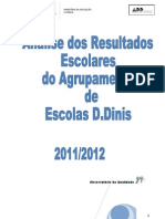 Relatório Final dos Resultados Escolares do Agrupamento 2011-2012