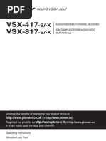 Manual Pioneer VSX 1019AH K | PDF