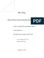 Three Poems From Song Dynasty For Chorus