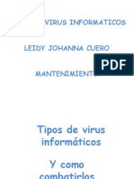 Tipos de Virus Informáticos