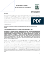 Estado Constitucional y Estado Revolucionario en Venezuela. Autor: Fortunato González Cruz