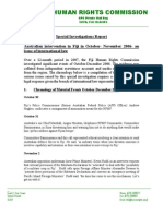 Special Investigations Report -  Australian intervention in Fiji in October- November 2006 - Human Rights Commission - Shaista Shameem