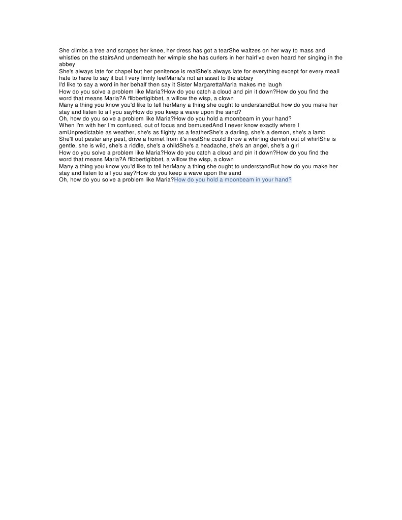 Solving the Maria Dilemma | PDF
