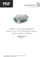 Maestro Heritage HER030 - User Manual - Rev0.1