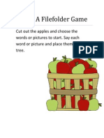 Letter A Filefolder Game