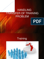 Handling Transfer of Training Problem