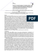 Effect of Abiotic Factors on the Incidence of African Rice Gall Midge, Orseolia Oryzivora and Its Parasitism by Platygaster Diplosisae and Aprostocetus Procerae