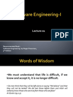 Recommended Book: Software Engineering by Roger Pressman, 5 Edition