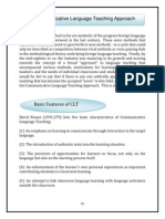 The Communicative Language Teaching Approach