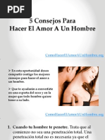 Consejos para Hacer El Amor A Un Hombre