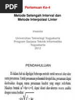 Download MetodeSetengahIntervalDanMetodeInterpolasiLinierbyTrisnantoSN110180801 doc pdf