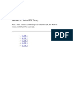 Bearden - 34 Flaws in Classical EM Theory