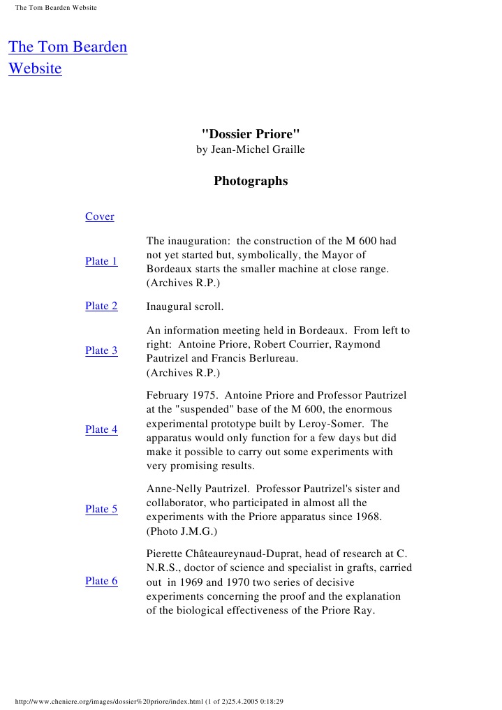 Antoine Priore and His Experimental Machine | PDF | Science And ...