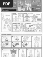 Transformers 20th Anniversary Optimus Prime Instruction