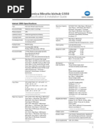 Bizhub C550 Install Guide