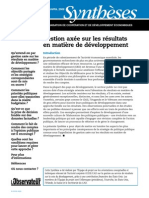 Gestion Axée Sur Les Résultats en Matière de Développement: Avril 2009