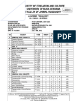 Academic Transcript Febryany Saek by Made Sudarma