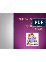 Things i Want to Learn in Technology Class 123