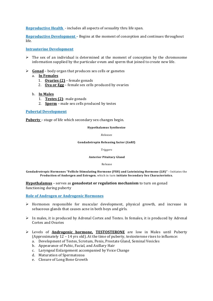 Reproductive Health Reproductive Development - Intrauterine Development ...