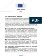 FAQ On Erasmus and Its Budget: Uropean Ommission