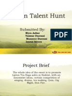 College Presentation - Lipton Talent Hunt1